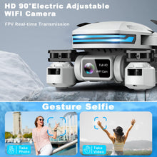 Load image into Gallery viewer, Drone with Camera for Adults, HD FPV Drones with Upgrade Altitude Hold, One-Key Take Off/Landing, Voice Control, Headless Mode
