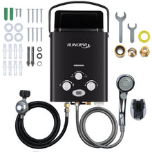 Load image into Gallery viewer, Portable Water Heater Propane Tankless - 6L 1.58GPM RV on demand Hot Gas Outdoor Digital Display Water Heater for Camping,Boat,Cabins(black)
