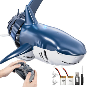 2.4Ghz Remote Control Shark Toys for Kids 3 4 5 6 7 Years Old, 1:18 Scale High Simulation Shark for Pool, Bath Toys for Toddlers