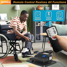 Load image into Gallery viewer, Under Desk Elliptical Machine, Electric Elliptical Exerciser for Senior, Quiet &amp; Small Electric Seated Pedal Exerciser for Home with Monitor, Remote Control &amp; 12 Adjustable Speeds (Blue)
