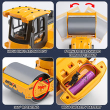 Load image into Gallery viewer, 2.4G Remote Control Road Roller Toys, RC Engineering Roller Truck for Boys, Construction Vehicles Model Toy Gift for Toddlers 3-5
