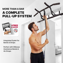 Load image into Gallery viewer, DMoose Pull Up Bar for Doorway (Black)
