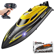 Load image into Gallery viewer, RC Boat with 2 Rechargeable Battery, 20+ MPH Fast Remote Control Boat for Pools and Lakes (812-Yellow)

