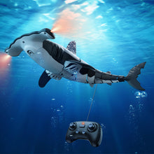 Load image into Gallery viewer, Remote Control Shark Toys High Simulation, Summer Water Toys for Kids, Ideal Gifts for Boys Ages 6+, Party Fun Games for Pool &amp; Bath (Gray)
