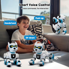 Load image into Gallery viewer, Robot Dog Toys for Kids Remote Control Interactive Robotic Pet Smart Programmable Puppy Electric Intelligent Robo (Blue)
