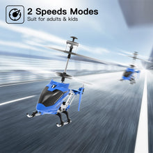 Load image into Gallery viewer, Remote Control Helicopter, SYMA S107H Mini RC Helicopter with Gyro, Altitude Hold, One Key Take Off/Landing for Adults Kids(Blue)

