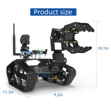 Load image into Gallery viewer, Smart Robot Car Kit with Robotic Arm HD Camera for Mega 2560, Utility Intelligent Tank Chassis Robotics Vehicle
