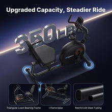 Load image into Gallery viewer, MERACH Recumbent Exercise Bike for Home, Self Powered Stationary Bike for Seniors Adults ,Exclusive Apps

