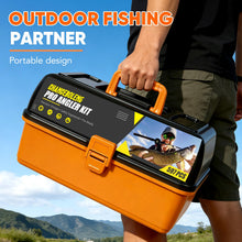 Load image into Gallery viewer, Chanceboleng 597Pcs Fishing Lures Kit Large 4-Layer Tackle Box whit Tackle，Pliers, Crankbait, Hooks, Weights &amp; Accessories Complete Freshwater Bass Fishing Gift for Men Fishing Enthusiast
