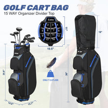 Load image into Gallery viewer, Beutyal 15-Way Golf Cart Bag, Lightweight Golf Club Bag for Men with Cooler
