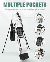 Load image into Gallery viewer, RIOROO Golf Stand Bag, Lightweight Par 3 Golf Bag Holds Up to 7 Clubs with Two Way Dividers Cooler Pocket Shoulder Strap and Multiple Storage Pockets for Men and Women
