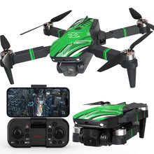 Load image into Gallery viewer, Drone with Camera 4K for Adults, 270° Obstacle Avoidance, Brushless Motor Drones Foldable RC Quadcopter with Optical Flow Positioning (Green)
