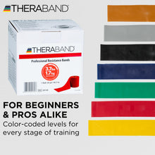 Load image into Gallery viewer, Theraband 11727 Non-Latex Professional Elastic Stretch Band Red, 50yd Length
