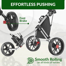 Load image into Gallery viewer, Caddytek Golf CaddyLite 11.5 V3 Superlite Deluxe Push Cart Silver
