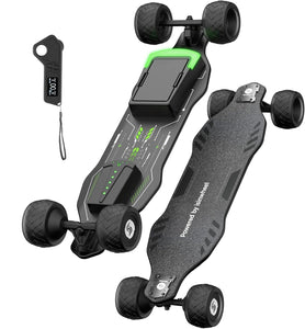 Off Road Electric Skateboard with Remote, 3000W/1200W Brushless Motor, 32/30 Mph Top Speed (1200W & 30 MPH & 12 Miles)
