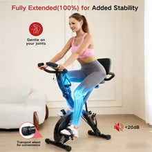 Load image into Gallery viewer, BARWING Stationary Exercise Bike for Home with App,5 IN 1 Foldable Indoor Cycling Bike App-XB01-Black
