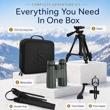 Load image into Gallery viewer, Sogries 14x45 Binoculars for Adults High Powered Binoculars with Tripod
