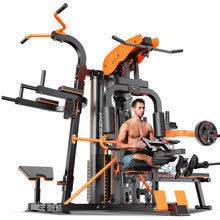 Load image into Gallery viewer, XGSW Multi-Function Home Gym Workout Station, Featuring a Pulley System, arm Trainer (Fitness Station+Cast lron 220LBS)
