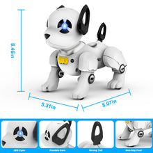 Load image into Gallery viewer, Remote Control Robot Dog Toy, Programmable Smart Interactive Robotic Pets, RC Stunt Robot Toys Dog Imitates Animals Music
