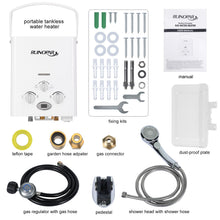 Load image into Gallery viewer, Portable Water Heater Propane Tankless - 6L 1.58GPM RV on demand Hot Gas Outdoor Digital Display Water Heater for Camping,Boat,Cabins
