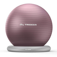 Load image into Gallery viewer, Trideer Exercise Ball for Office Desk, Yoga Ball Chair to Relieve Back Pain, Stability &amp; Fitness Ball -purple
