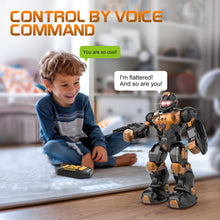 Load image into Gallery viewer, Robot Toys for Kids, Programmable Remote Control Robot with Intelligent Gesture Sensing, Recharge (Brown)

