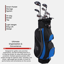Load image into Gallery viewer, PGF Men's Gold TP Complete Golf Club Package Set [11-Pieces] [Hand: Right] [Length: 1 Inch Long]
