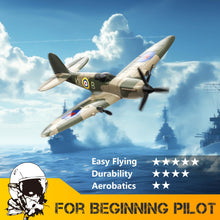 Load image into Gallery viewer, HAWK'S WORK 3 Channel RC Plane Spitfire Fighter, Remote Control Warbird Ready to Fly
