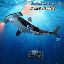 Load image into Gallery viewer, Remote Control Shark Toys High Simulation, Summer Water Toys for Kids, Ideal Gifts for Boys Ages 6+, Party Fun Games for Pool &amp; Bath (Gray)
