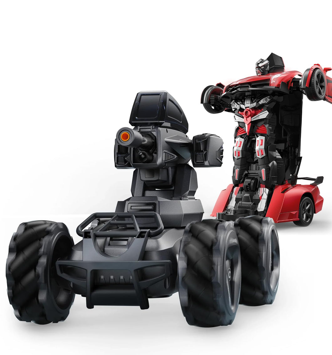 1:14 Scale 2-in-1 Robot Toy with Gesture Sensing & V997 120 Min Playtime All Terrain Monster Truck