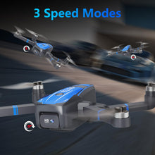 Load image into Gallery viewer, Brushless Motor Drone with 1080P Camera, FPV Drone for Adults, Optical Flow Positioning Headless Mode 90° Motorized Adjustable Lens, Blue
