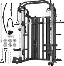 Load image into Gallery viewer, DONOW Smith Machine with Weight Stacks, Multi Function Home Gym System-A DN-DS938B Pro (Aluminum)
