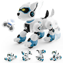 Load image into Gallery viewer, Robot Dog Toys for Kids Remote Control Interactive Robotic Pet Smart Programmable Puppy Electric Intelligent Robo (Blue)

