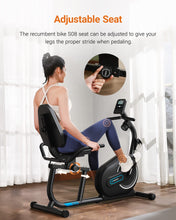 Load image into Gallery viewer, MERACH S08 Next-generation Recumbent Exercise Bike for Home
