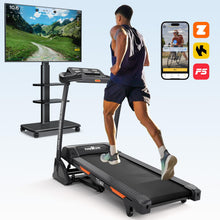 Load image into Gallery viewer, THERUN Incline Treadmill - Carbon Black- Speaker
