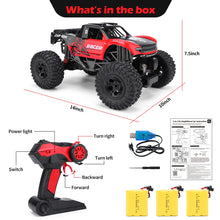 Load image into Gallery viewer, RC Trucks 4x4 Offroad Waterproof - 1:12 Scale Large Amphibious Remote Control Car, Dual Motors Crawler Vehicle, Monster Toys
