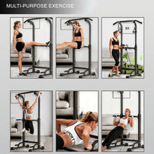Load image into Gallery viewer, Trlakepreble Power Tower Pull Up Bar,Height Adjustable Multi-functional Home Training Gym Equipment- (Black)

