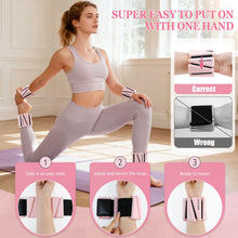 Load image into Gallery viewer, BECOJADDE Ankle Weights Set of 2 (2 lb Each) Adjustable Wrist Weights -Cloud Pink
