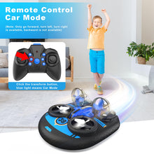 Load image into Gallery viewer, Mini Drone for Adults, Drones &amp; Cars 2 in 1 Toy with One Key Take Off-Landing, Altitude Hold, Headless Mode, 360° flip, Car Mode, 2 Batteries,
