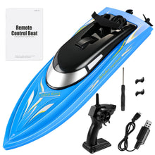 Load image into Gallery viewer, RC Boat Remote Control Boats for Pools and Lakes, Wemfg RH701 15km/h High Speed Mini Boat Toys for Kids Adults Boys Girls Blue
