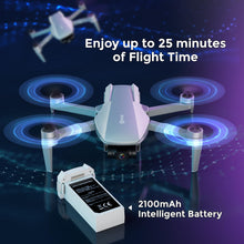 Load image into Gallery viewer, F36 GPS Drone with 4K Camera, 3-Axis Gimbal Stabilizer, 2 Miles Long Range, 25 Min Flight, Optical Flow, Brushless Motors, Follow Me
