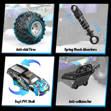 Load image into Gallery viewer, Remote Control Car, All Terrain Remote Control Truck for Boy, 2.4GHz Rc Car with Bodylight and Two Rechargeable Batteries
