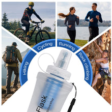 Load image into Gallery viewer, GUYI 1.0L Collapsible Water Filter Bottle, Removes Impurities, BPA Free, Ultralight for Hiking, Camping, Cycling &amp; Travel-White
