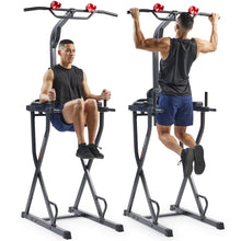 Load image into Gallery viewer, Sunny Health &amp; Fitness Power Tower Dip Station &amp; Pull-Up Bar,

