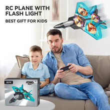 Load image into Gallery viewer, Remote Control Airplanes RC Planes for Kids Adults 4-7 8-16, RC Airplane Fighter Jet with Light, 360° Flip Fighter Jet Toy
