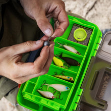 Load image into Gallery viewer, Vipfish Fishing Tackle Box with Tackle Included Lures, 3-Layer Tackle Kit

