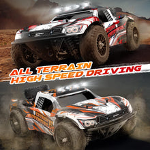 Load image into Gallery viewer, RC Cars, Remote Control Car 1:10 Scale 48 Km/h High Speed Off Road RC Truck with Lights, 4WD All Terrains Waterproof Electric
