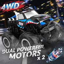 Load image into Gallery viewer, Amphibious Remote Control Car 2.4 1:20 GHz All Terrain Off-Road RC Car Pool Toys Remote Control Boat Gifts for Kids Boys Blue

