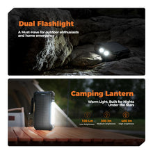 Load image into Gallery viewer, BLAVOR Solar Power Bank 20000mAh, Wireless Charger for Phones &amp; Apple Watch
