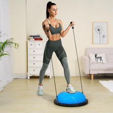 Load image into Gallery viewer, VEVOR 23-inch Half Exercise Ball Trainer, 660 lbs Capacity Balance Ball, Includes Resistance Bands - Particle Blue
